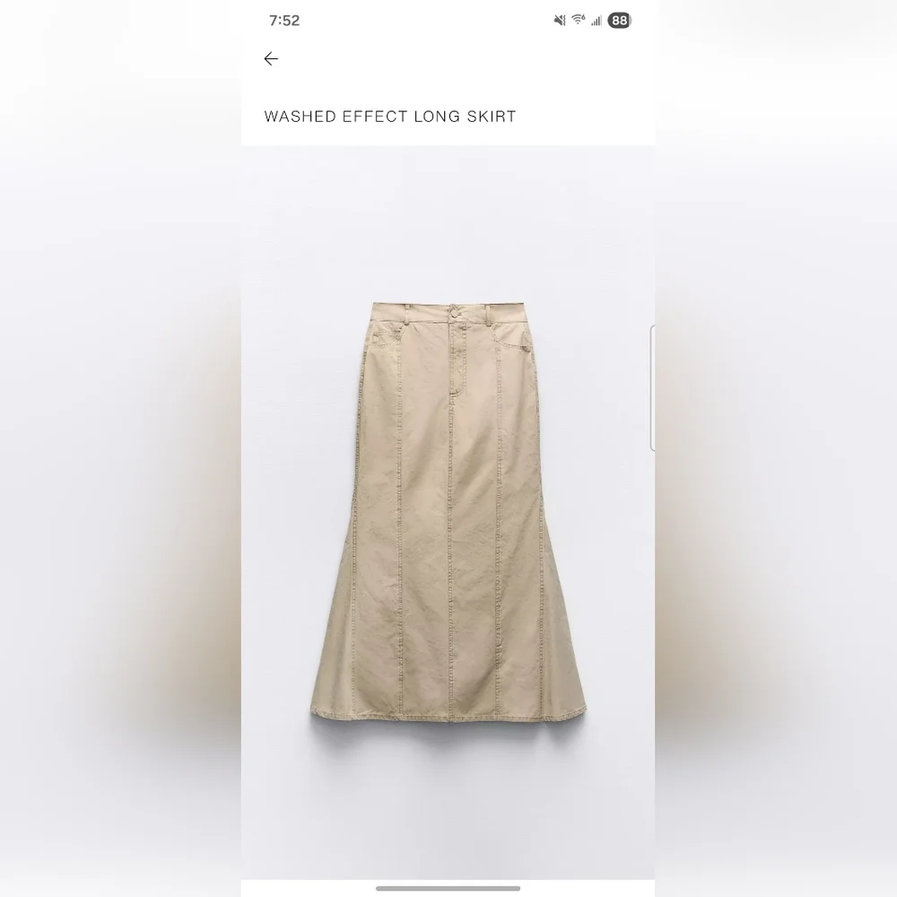 Zara Washed Effect Denim Women's Skirt - Picture 1 of 2